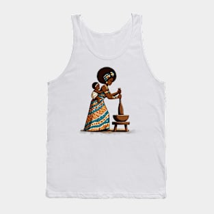 Afrocentric Mother And Baby Tank Top